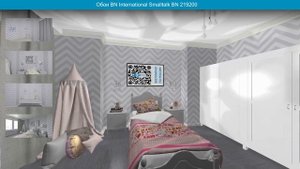Обои BN International Smalltalk BN 219200 в интерьере. визуализация и фото.