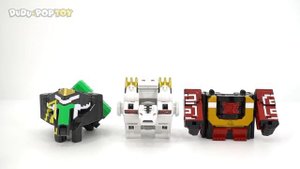 Alphabet dinosaur transform robot combine! Save PJ Masks with Power Rangers Zyuohger! #DuDuPopTOY