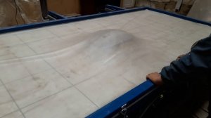 первый пуск вакуумно мембранного пресса