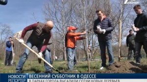 Весенний субботник в Одессе: в парках города высадили сотни новых деревьев