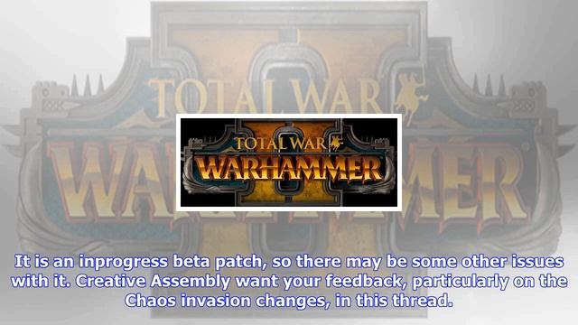 Breaking News | Total war: warhammer 2 mortal empires hotfix beta patch released