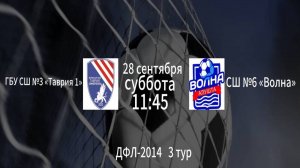 ГБУ СШ №3 Таврия 1 vs СШ №6 Волна