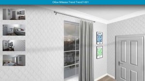 Обои Milassa Trend Trend7-001  в интерьере. визуализация и фото.