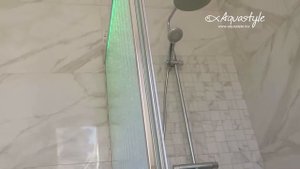 Душевая перегородка из пузырьковой панели