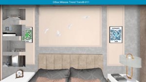 Обои Milassa Trend Trend8-011  в интерьере. визуализация и фото.