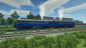 🚂 Тепловоз ТЭ3 в Майнкрафт Immersive Railroading от автора nordon73