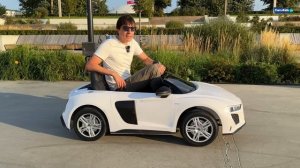 Детский электромобиль AUDI R8. Большой и мощный!