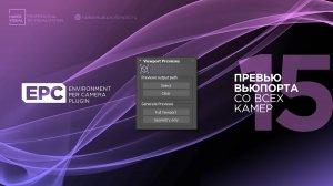 15 – EPC | Превью вьюпорта со всех камер