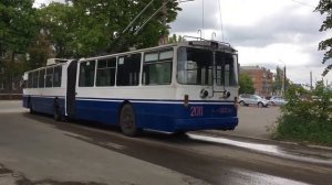 Троллейбус ЗиУ-10 ЗиУ-683 2011 выезжает на 16 маршрут.