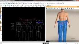 3D Optitex Fitting Denim Long Pants