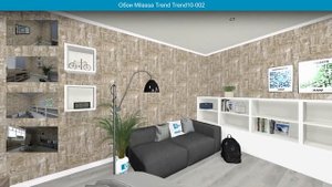Обои Milassa Trend Trend10-002  в интерьере. визуализация и фото.