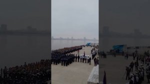 Клятва на посвящение в курсанты в Речном училище