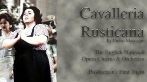 Cavalleria Rusticana by Pietro Mascagni Sadler's Wells 29 September 1971