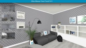 Обои Milassa Trend Trend7-011  в интерьере. визуализация и фото.
