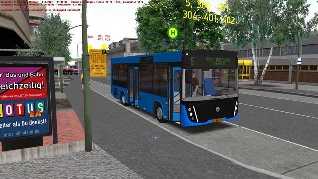 Могэс, маршрут №5 на МАЗ-206.486 - OMSI 2 смотреть онлайн