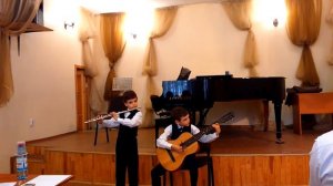Espagnoletas Гаспар Санз. Дуэт Охман Иван(гитара) и Андрей Охман (флейта)