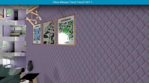 Обои Milassa Trend Trend7-007/1  в интерьере. визуализация и фото.
