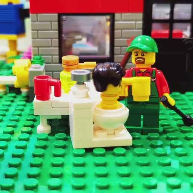 Дед Афанасий vs Skibidi toilet #lego #shorts