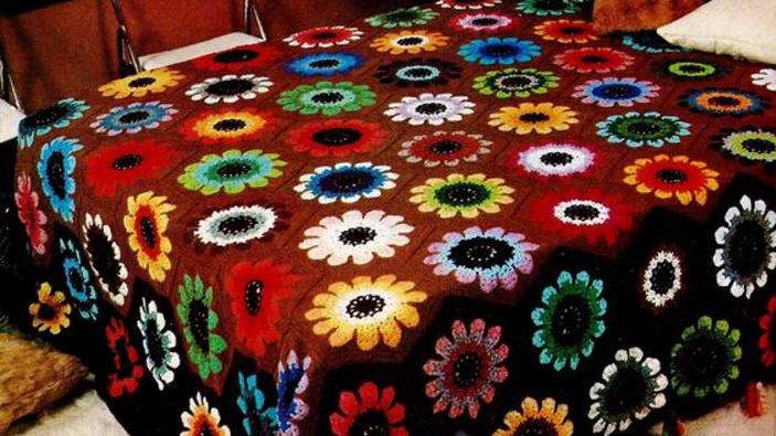 Мотив для красивого пледа. Часть 1