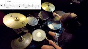 Как сыграть простой Blues Shuffle ритм на барабанах в стиле SRV.