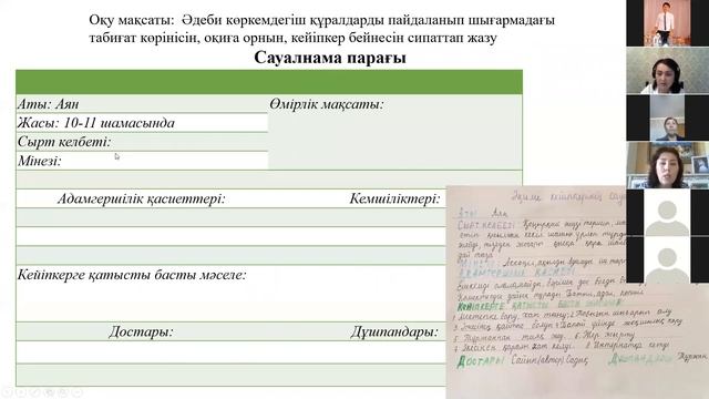 Қазақ тілі мен әдебиеті пәні бойынша өздігінен орындауға арналған оқу тапсырмалары