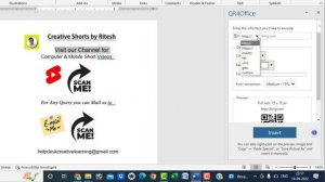 HOW TO GENERATE QR CODE IN MS WORD || QR Code कैसे बनाये MS WORD मैं || CLBR