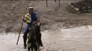Нессельбек. Конно-рыцарское шоу. Несмотря на непогоду. 23 06 2013. Часть 1
