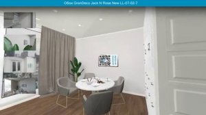 Обои GranDeco Jack N Rose New LL-07-02-7 в интерьере. визуализация и фото.