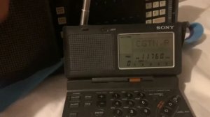 Sony ICF-SW100 vs Sony ICF-2001D on CGTN Radio 11760Khz (13:00 UTC-14:00UTC)