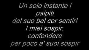 Pavarotti- Una furtiva lagrima Lyrics
