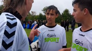 Erritsø drengene får en opsang i pausen