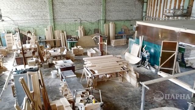Экскурсия по производству бань-бочек "Парна" - цех подготовки производства