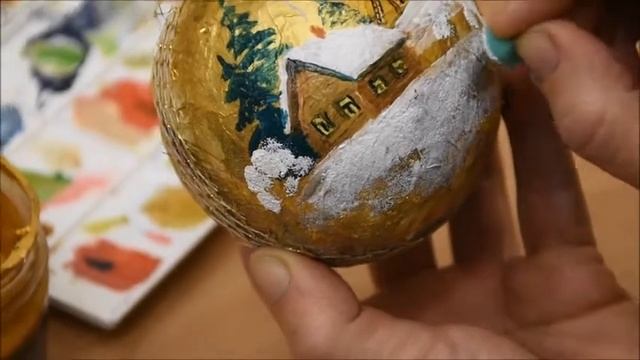 Майстер-класс "Розпис новорічної іграшки"