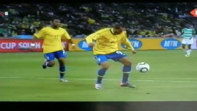 Luis Fabiano scores 2-0 Brazil Ivory Coast 2010 смотреть онлайн