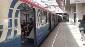 81-717/714.5М, 81-714 Перекраска Московский транспорт, 81-714.5 и 81-717 На станции Технопарк