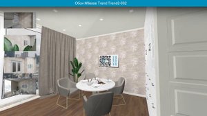 Обои Milassa Trend Trend2-002  в интерьере. визуализация и фото.