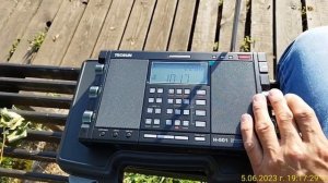 Tecsun H501 на СВ и ДВ на брега на р. Дунав