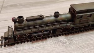 Плохо но поехал😀 паровоз Аврора масштаб 1 87 It's bad, but the Aurora locomotive went scale 1 87