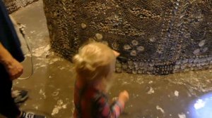 Lilly`s first underground experience at the Shell Grotto Margate