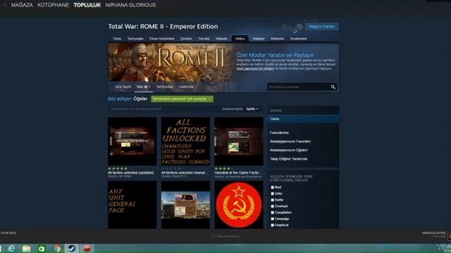 Rome Total War 2 Bütün Devletleri Açma Kolay İndirmesiz