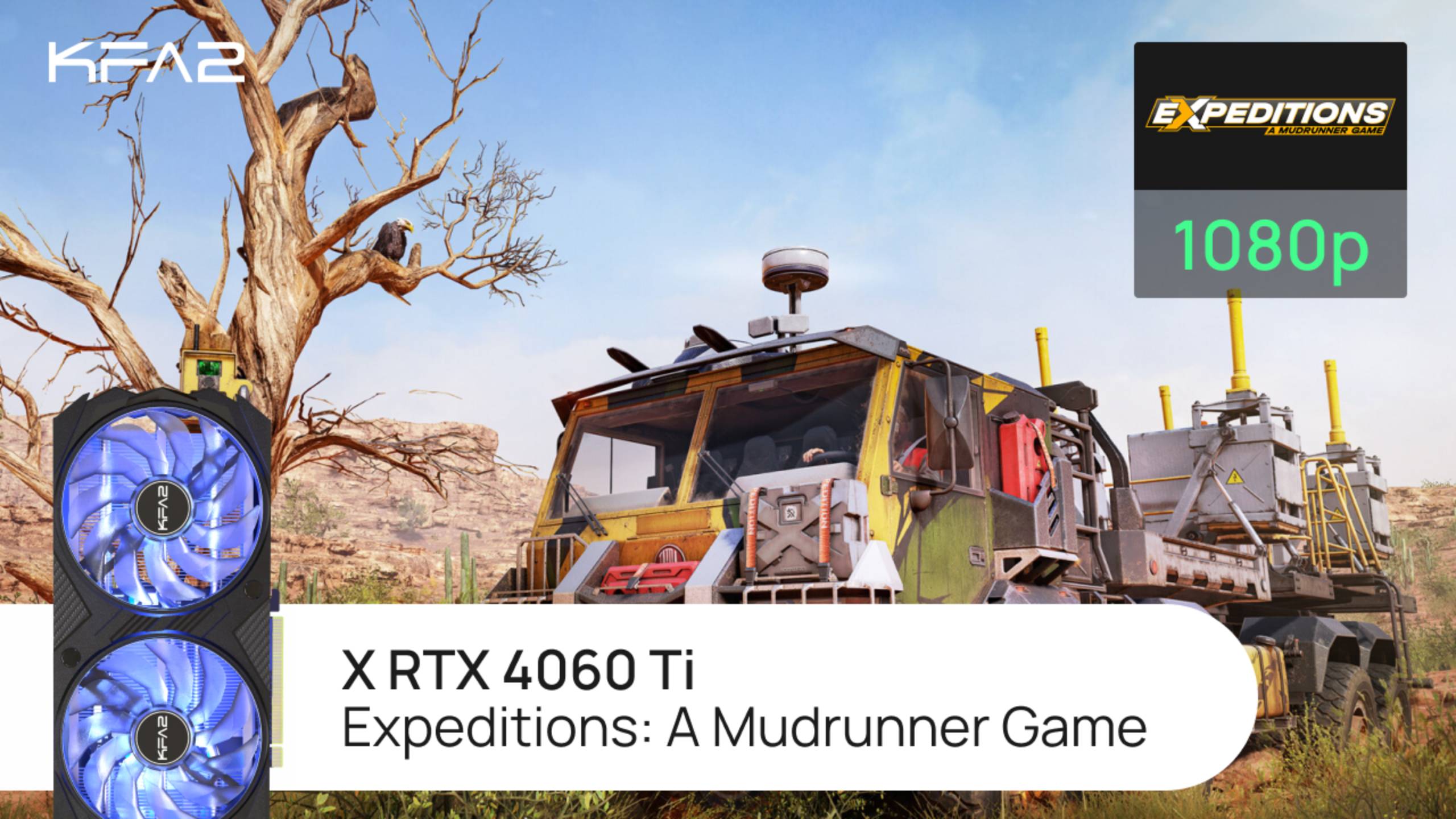 KFA2 X GeForce RTX 4060 Ti Black | Expeditions: A Mudrunner Game | 1080p (FullHD) разрешение