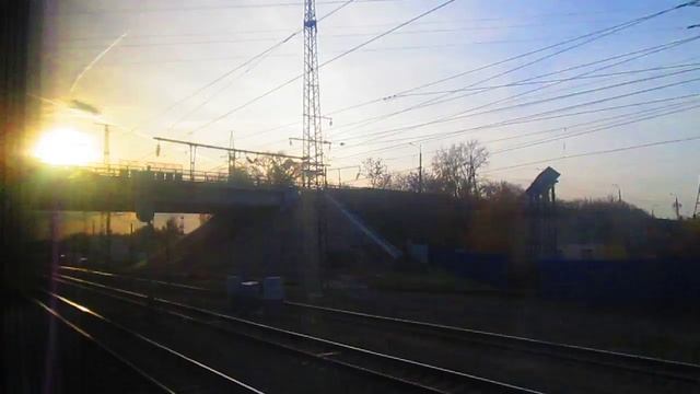 Поезд139Г Нижний Новгород-Москва 12.10.2014. Отправление со станции Нижний Новгород Московский.