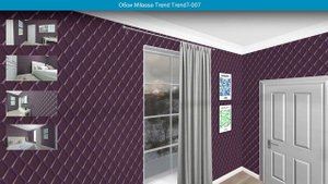 Обои Milassa Trend Trend7-007  в интерьере. визуализация и фото.