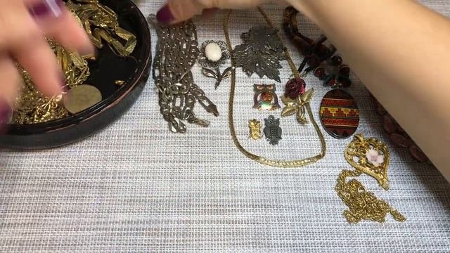 29. Винтажный микс. Продолжение распаковки винтажной бижутерии.