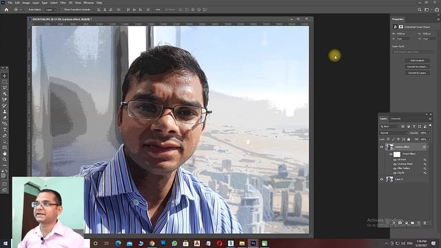 TURN PHOTO TO CARTOON EFFECT IN PHOTOSHOP/HINDI/ EASY TO LEARN смотреть онлайн