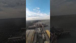 оброботка поля на к-700.БДТ -720