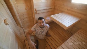 Квадро-баня "Пересвет", трехсекционная кедровая баня-бочка. Привози и парься