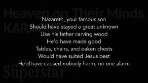 "Heaven on Their Minds" Karaoke with lyrics - Jesus Christ Superstar (Instrumental Backing Track)