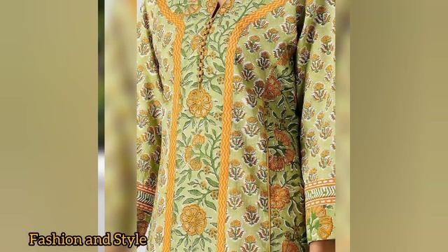 Printed Suit New Lace Design||Stylish and Trendy Laces on Printed Dress||Fashion and Style смотреть онлайн