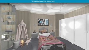 Обои Milassa Trend Trend9-002  в интерьере. визуализация и фото.